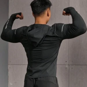 Home sudadera ligera negro de algodón + poliéster